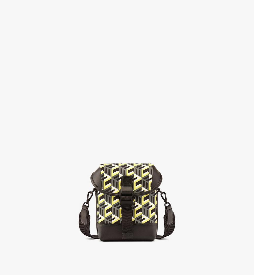 N/S Crossbody Bag in Cubic Monogram Nylon 1